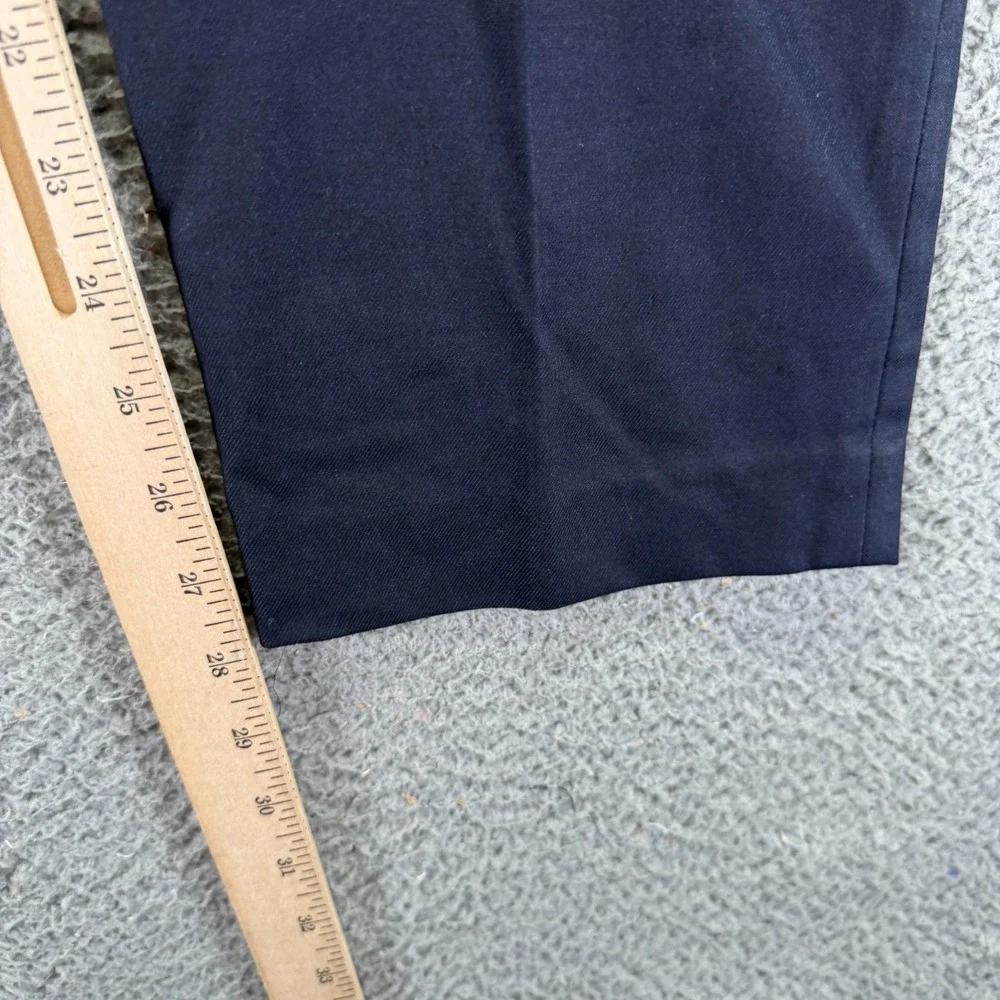 Express Pant Men's 36x28 Blue Polyester Chino Straight Business Career Stretch
